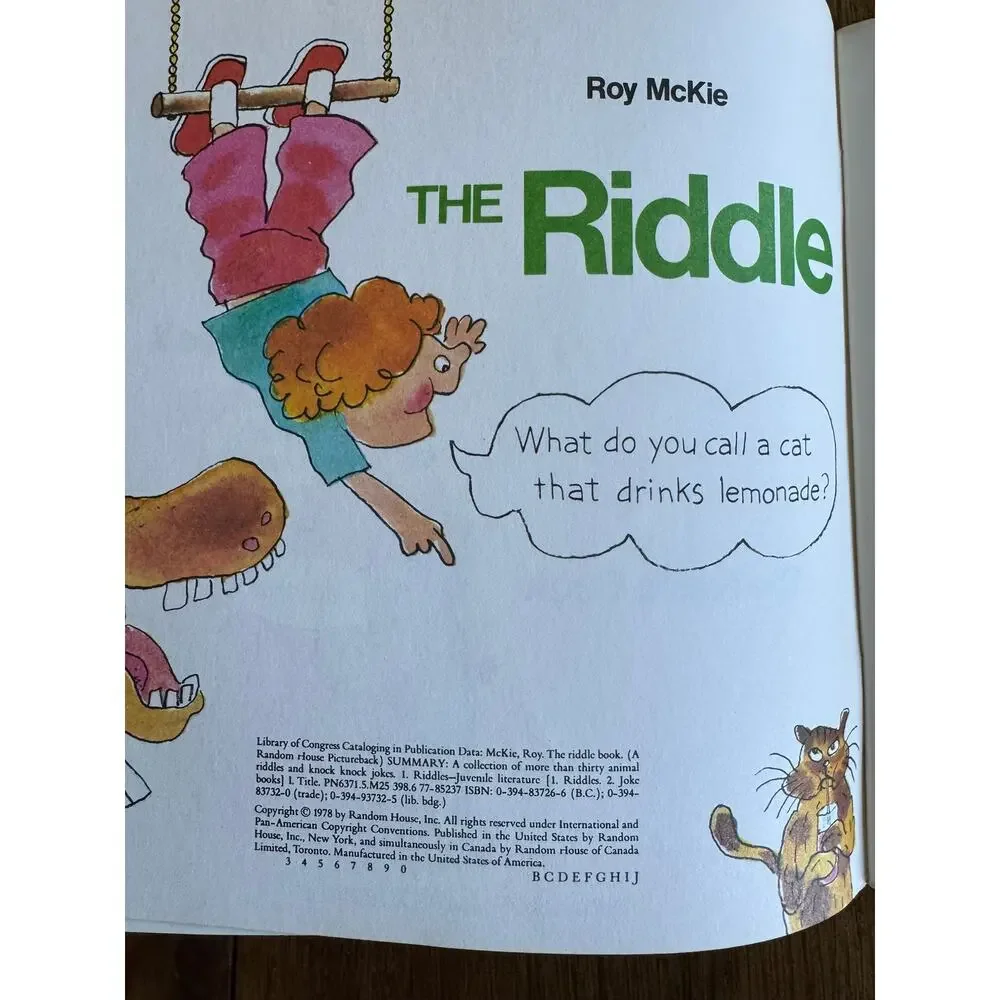 Vintage Early Learning Book Lot Reading Vocabulary Dictionary Riddles 1970s